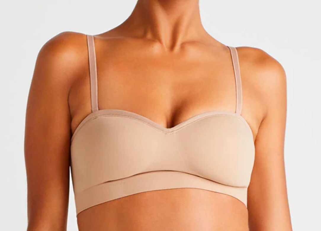 ALMOND STRAPLESS CONVERTIBLE BRA