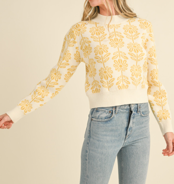 BUMBLEBEE FLOWER SWEATER