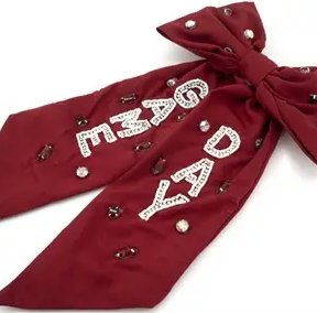 MAROON GAME DAY BOW