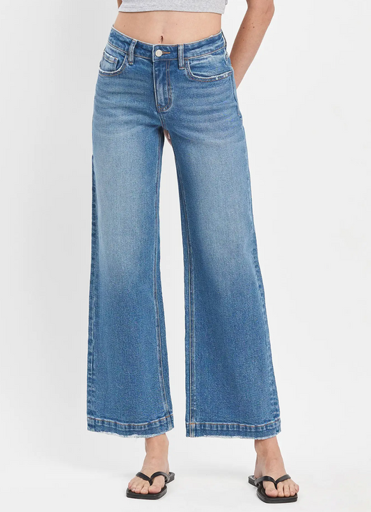 IMPROVE HIGH RISE TROUSER WIDE LEG JEANS