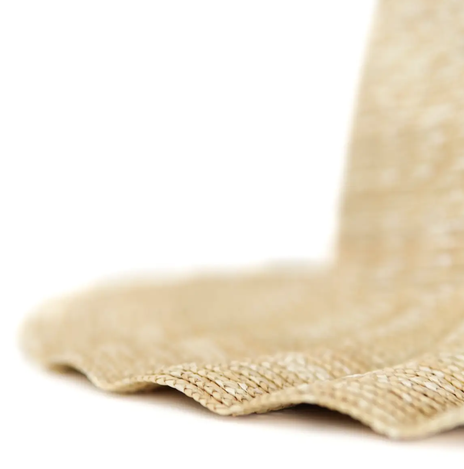 NATURAL WIDE WAVY BRIM NALU STRAW HAT