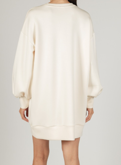 EGGSHELL PCILL MODAL DROPPED SHOULDER DRESS