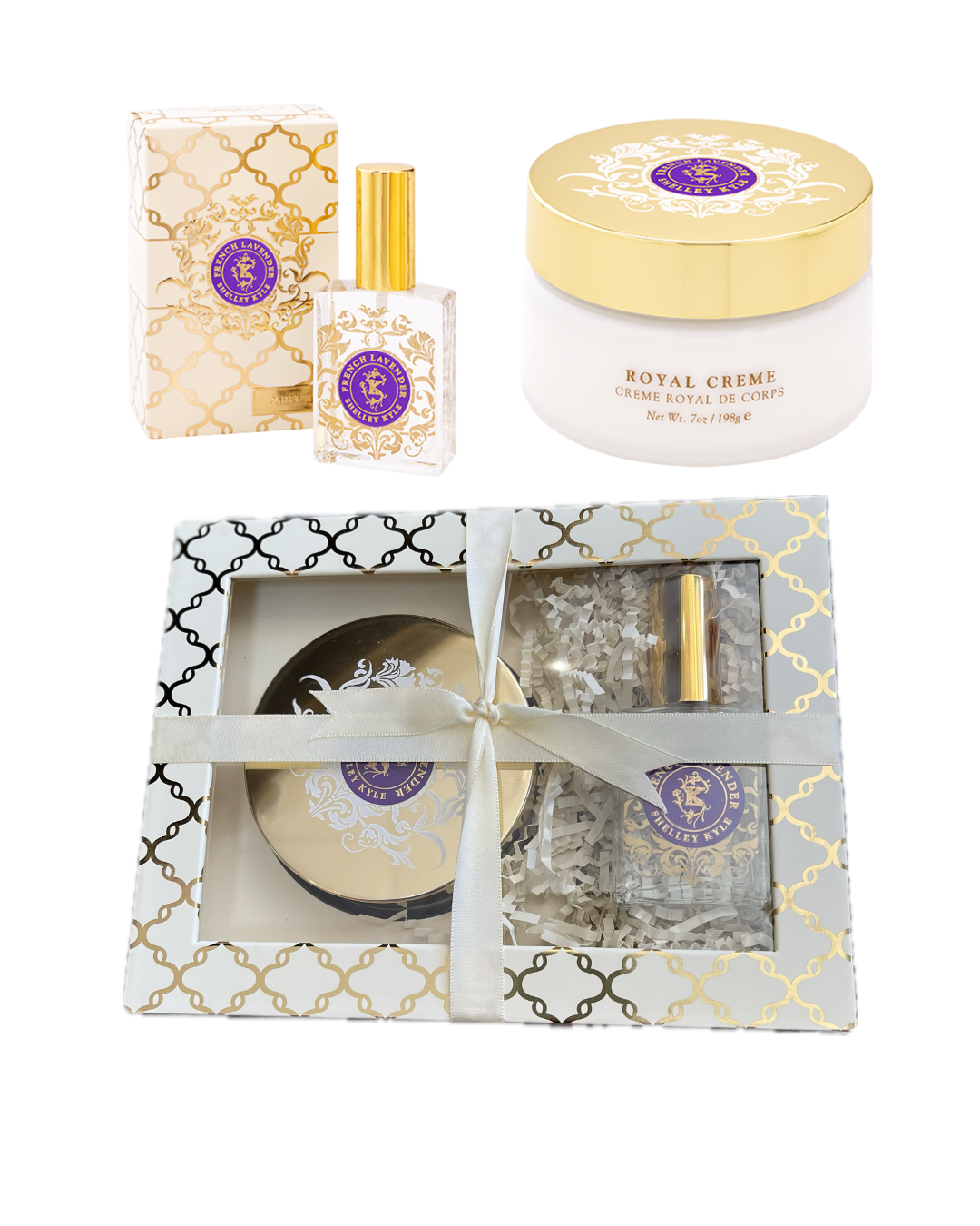 FRENCH LAVENDER PERFUME AND ROYAL BODY CREAM MINI GIFT SET