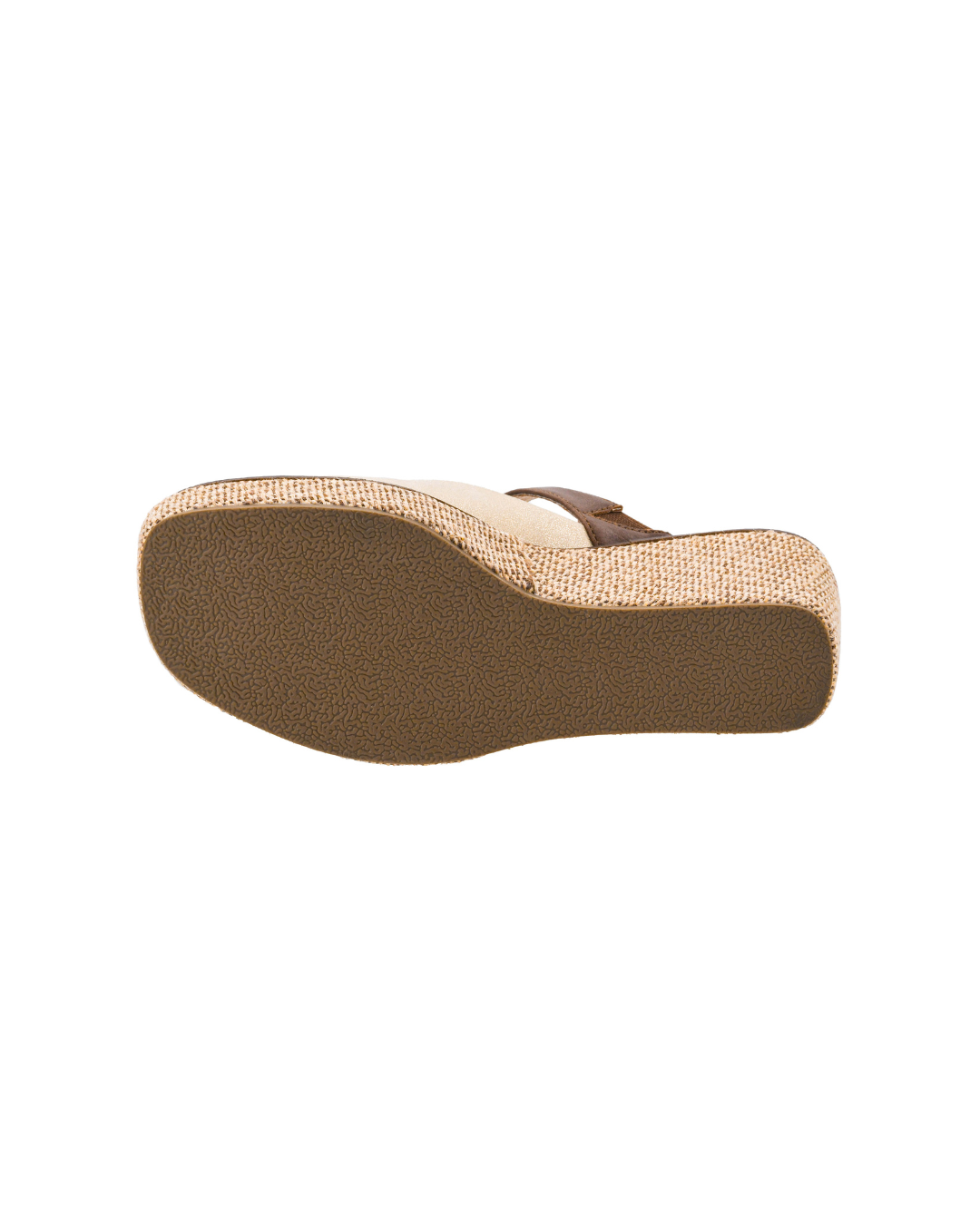 GOLD COMBO TREAT YOURSELF PLATFORM WEDGE HEEL SANDAL