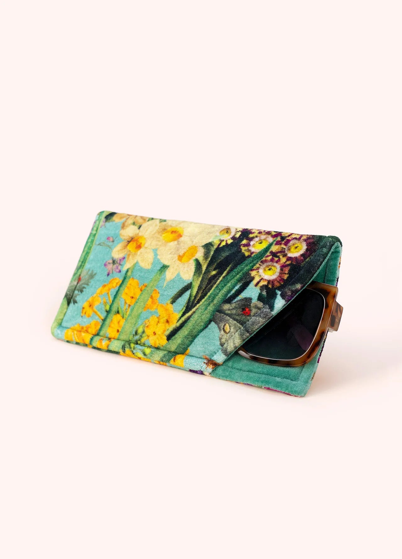 SPRING FLORA VELVET SUNGLASSES POUCH