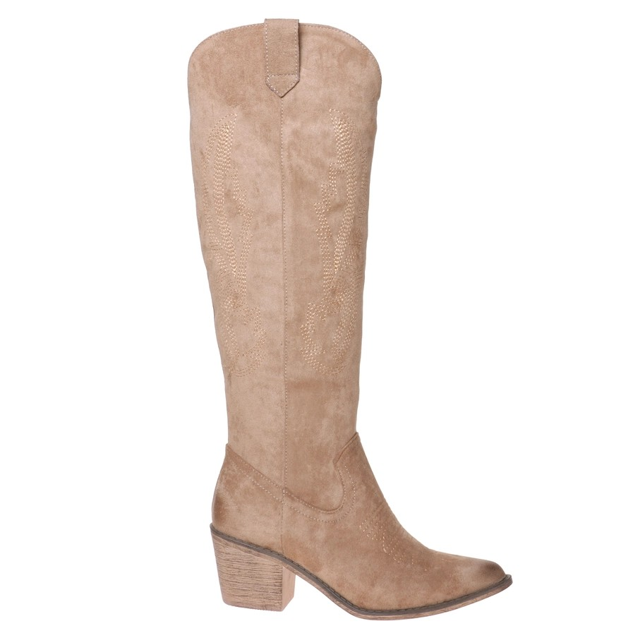 TAUPE HIGH COWBOY BOOT