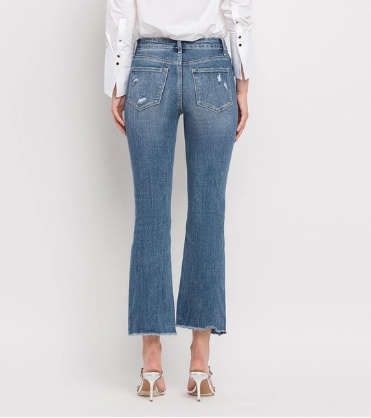 VIRTUOUS HIGH RISE KICK FLARE JEANS