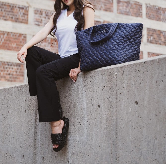 INK LARGE QUILTED TOTE BAG