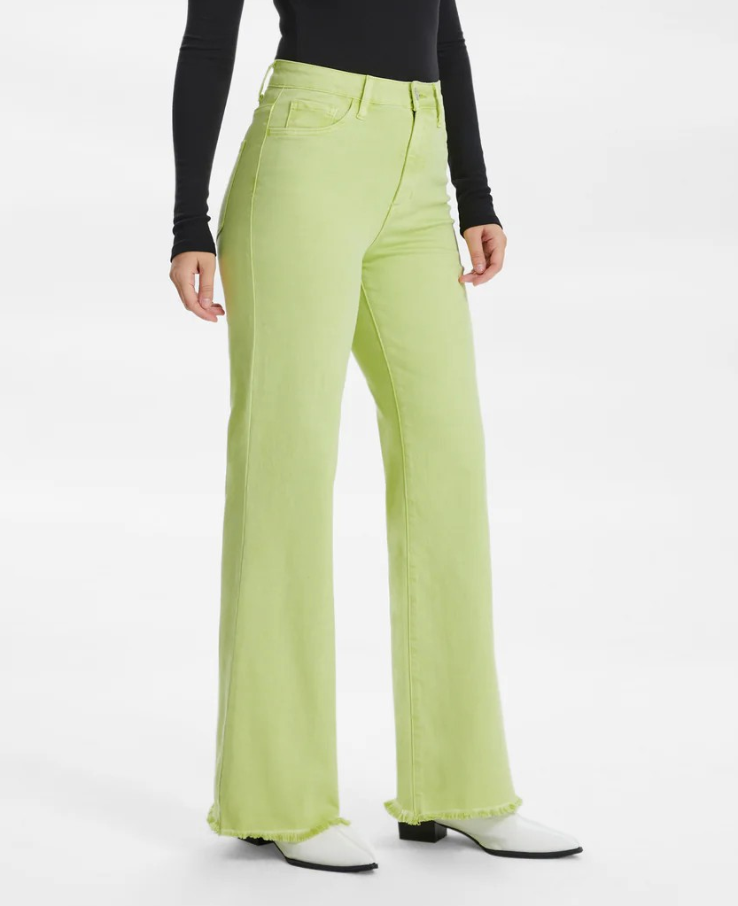 PISTACHIO STELLA HIGH RISE WIDE LEG JEANS