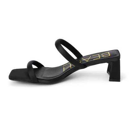 BLACK JERRY HEELED SANDAL