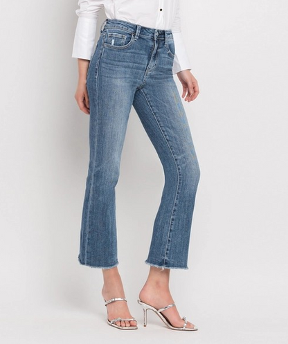 VIRTUOUS HIGH RISE KICK FLARE JEANS