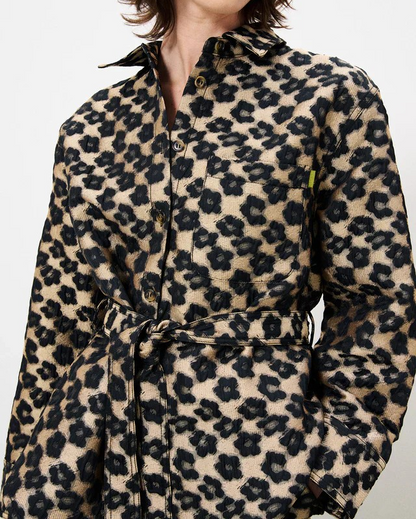 LEOPARD FLOWER PRINT PANDORE JACQUARD SHACKET