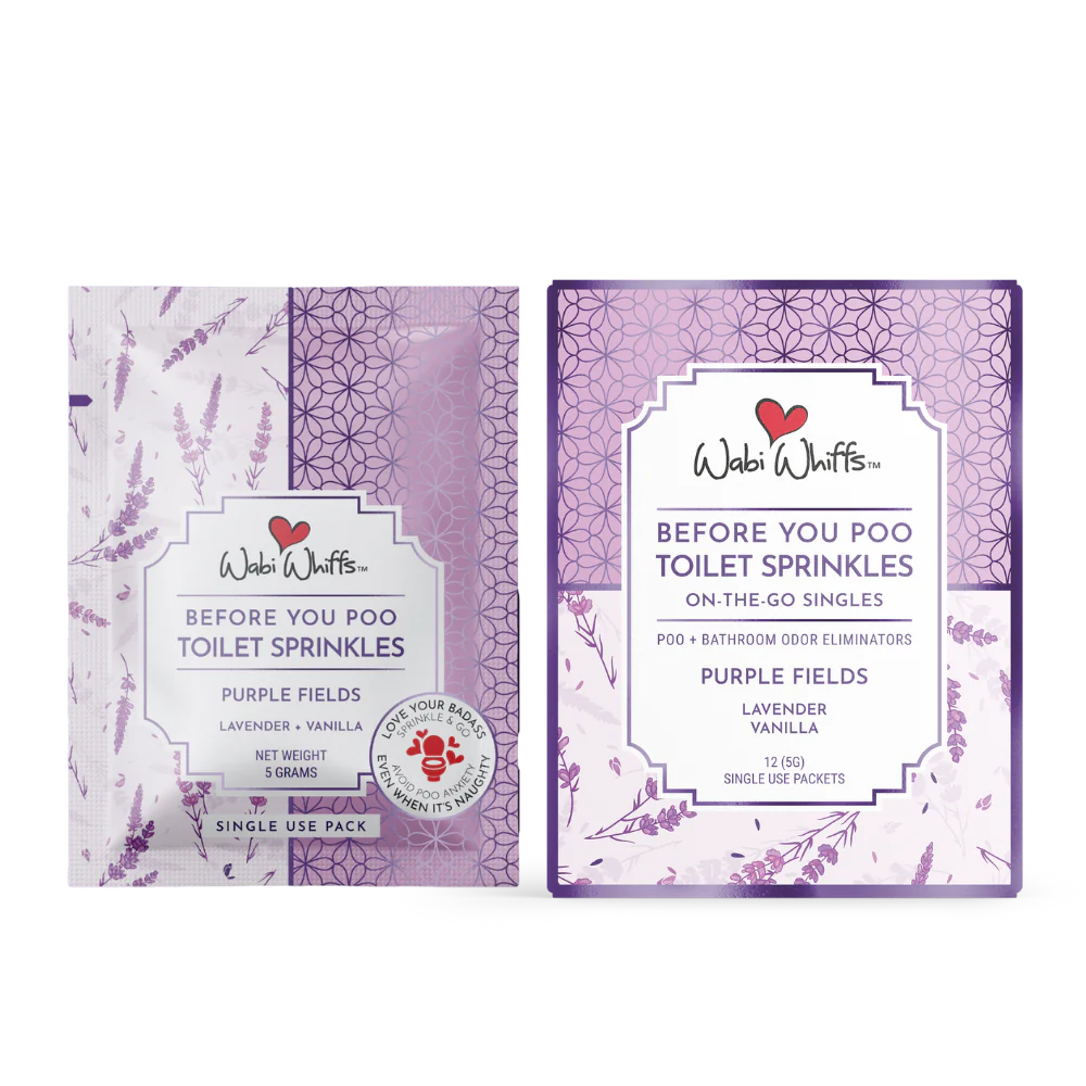 PURPLE FIELDS ON-THE-GO TOILET SPRINKLE PACKETS