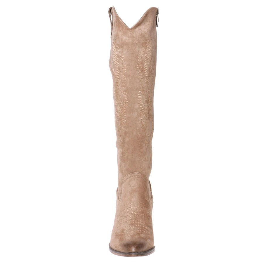 TAUPE HIGH COWBOY BOOT