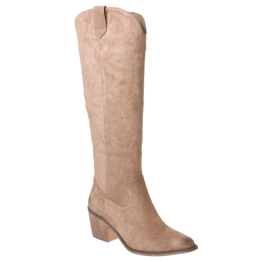 TAUPE HIGH COWBOY BOOT