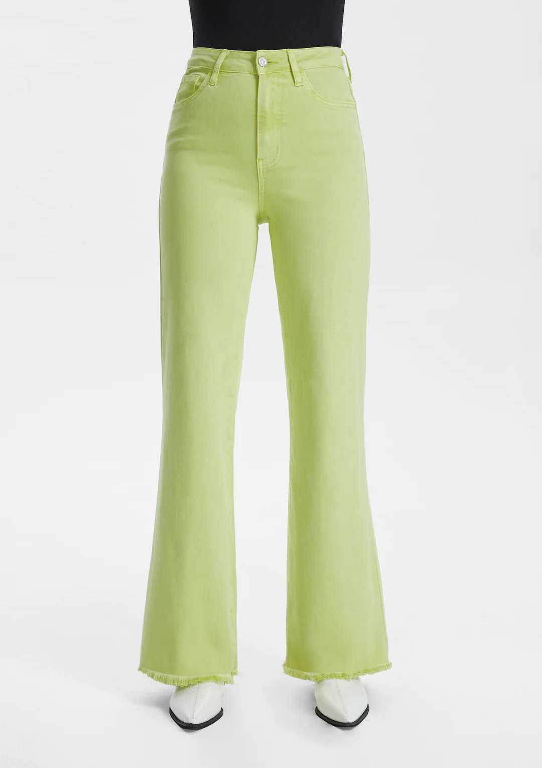 PISTACHIO STELLA HIGH RISE WIDE LEG JEANS