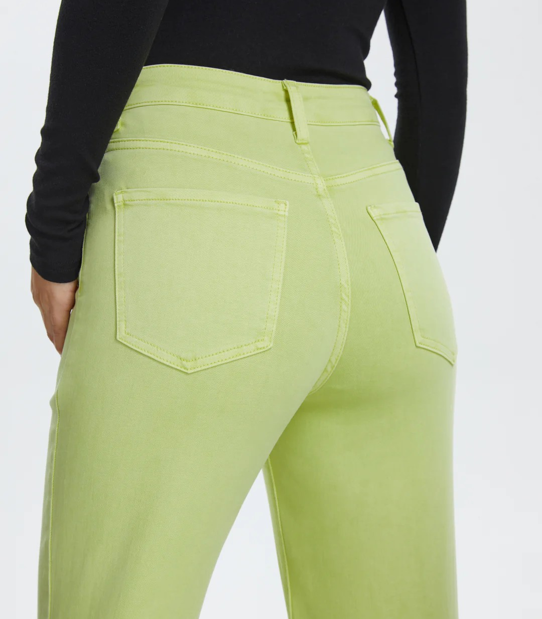 PISTACHIO STELLA HIGH RISE WIDE LEG JEANS
