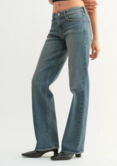 MEDIUM WASH VINTAGE STRAIGHT LEG JEAN