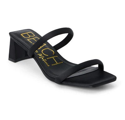 BLACK JERRY HEELED SANDAL